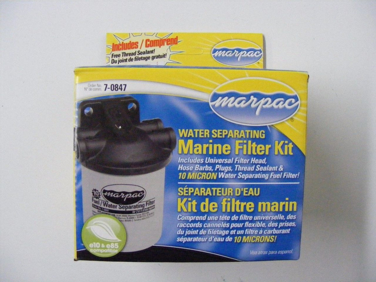 Marpac Fuel/Water Separator Filter Kit w/Composite Head 3/8" FF010010 Marine MD