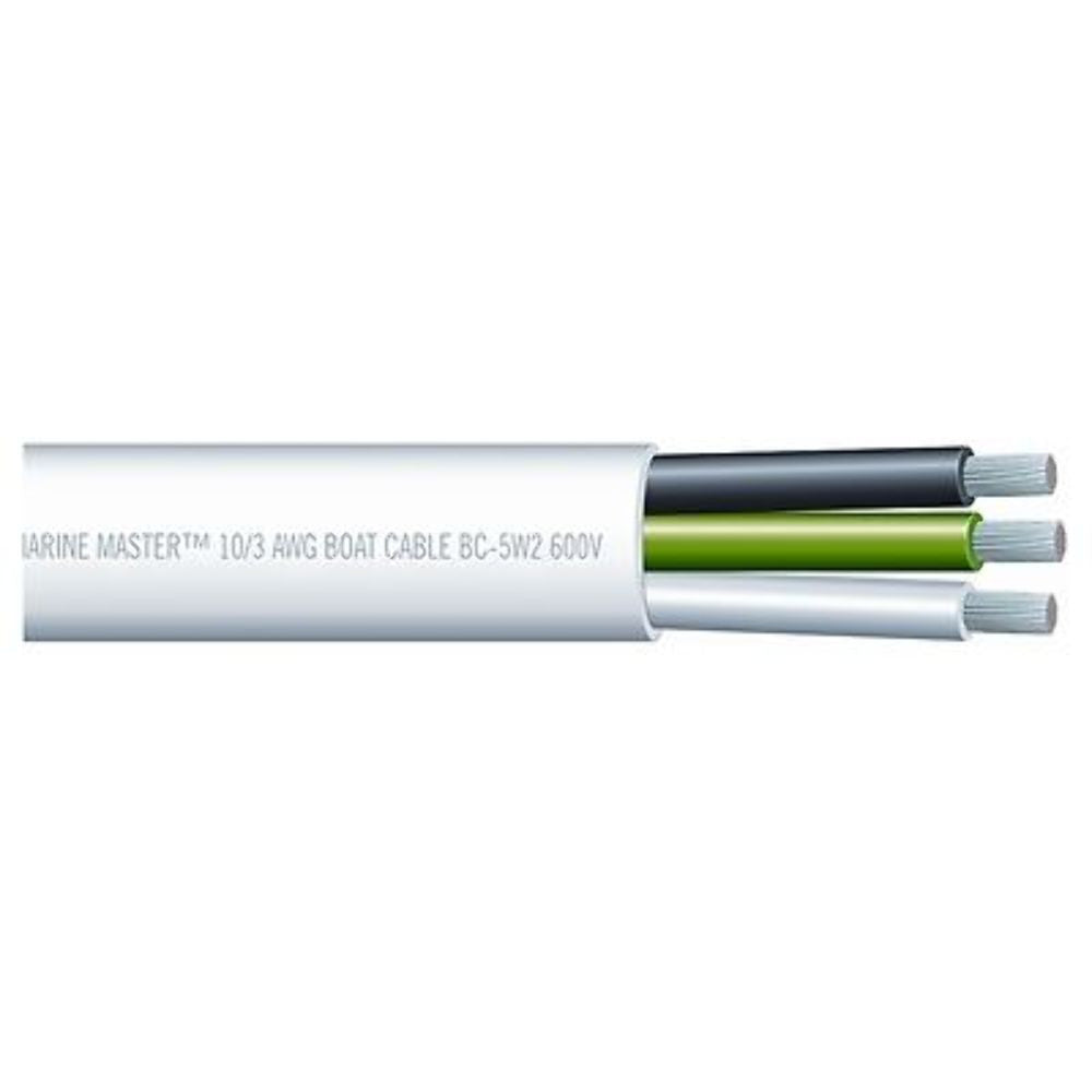 Marpac Marine Cable Triplex 12 Gauge, Length 100' 600V USCG RoHS 7-4374