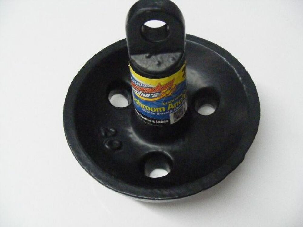 Poseidon Black Vinyl Coated Mushroom 20 lb Anchor For Rivers & Lake Marpac 7-0559