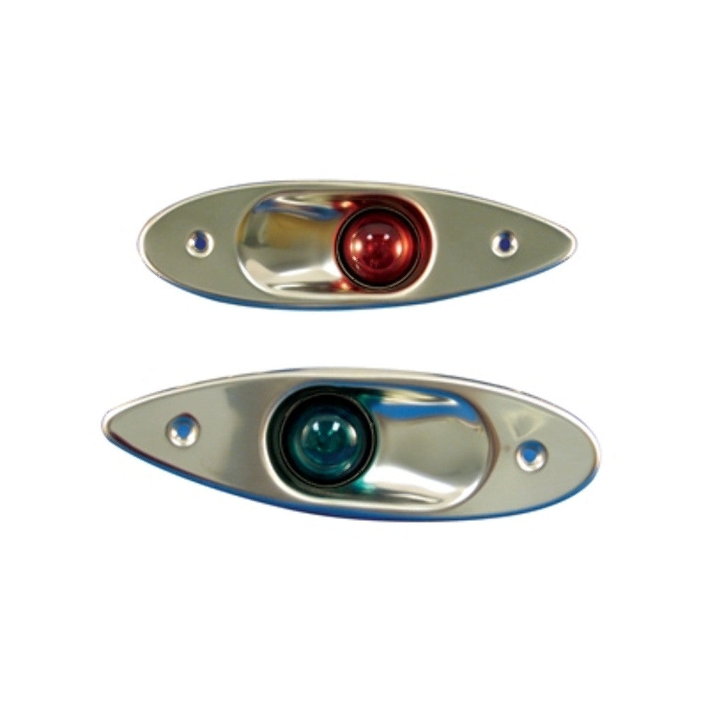 Marpac Boat Navigation Red-Green Side Light Flush Mount Stainless Steel LT011060