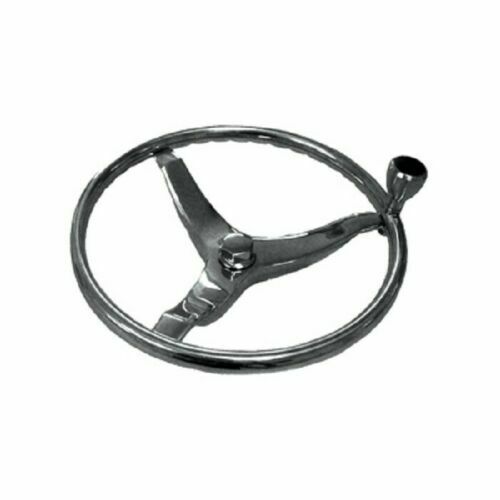 Marpac 7-0709 Boat Steering Wheel w Control Knob Stainless Steel 13"