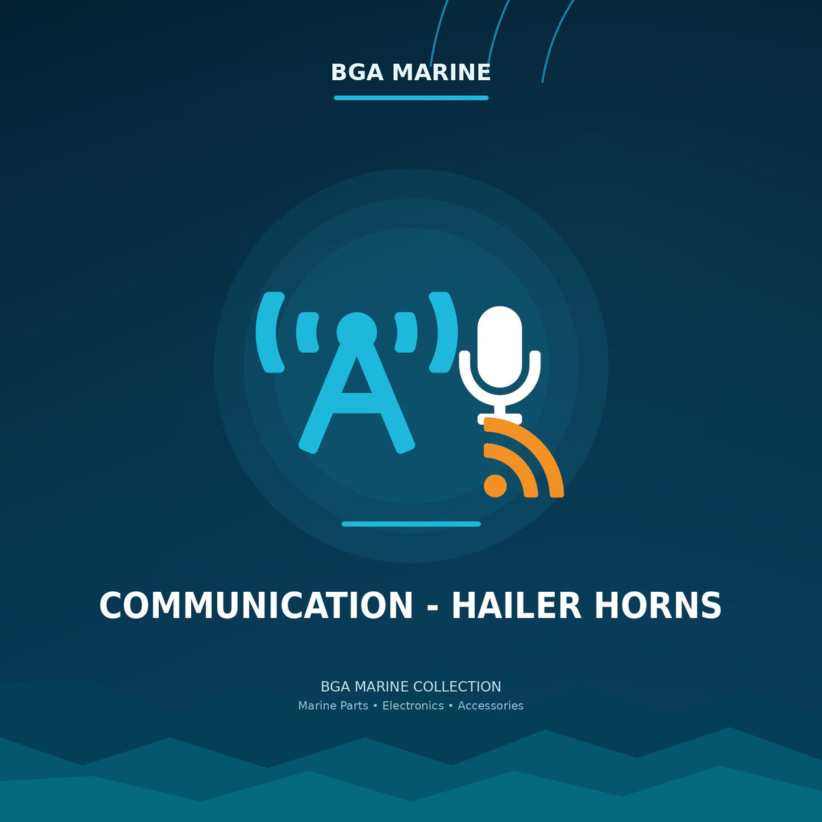 Communication - Hailer Horns collection | BGA Marine