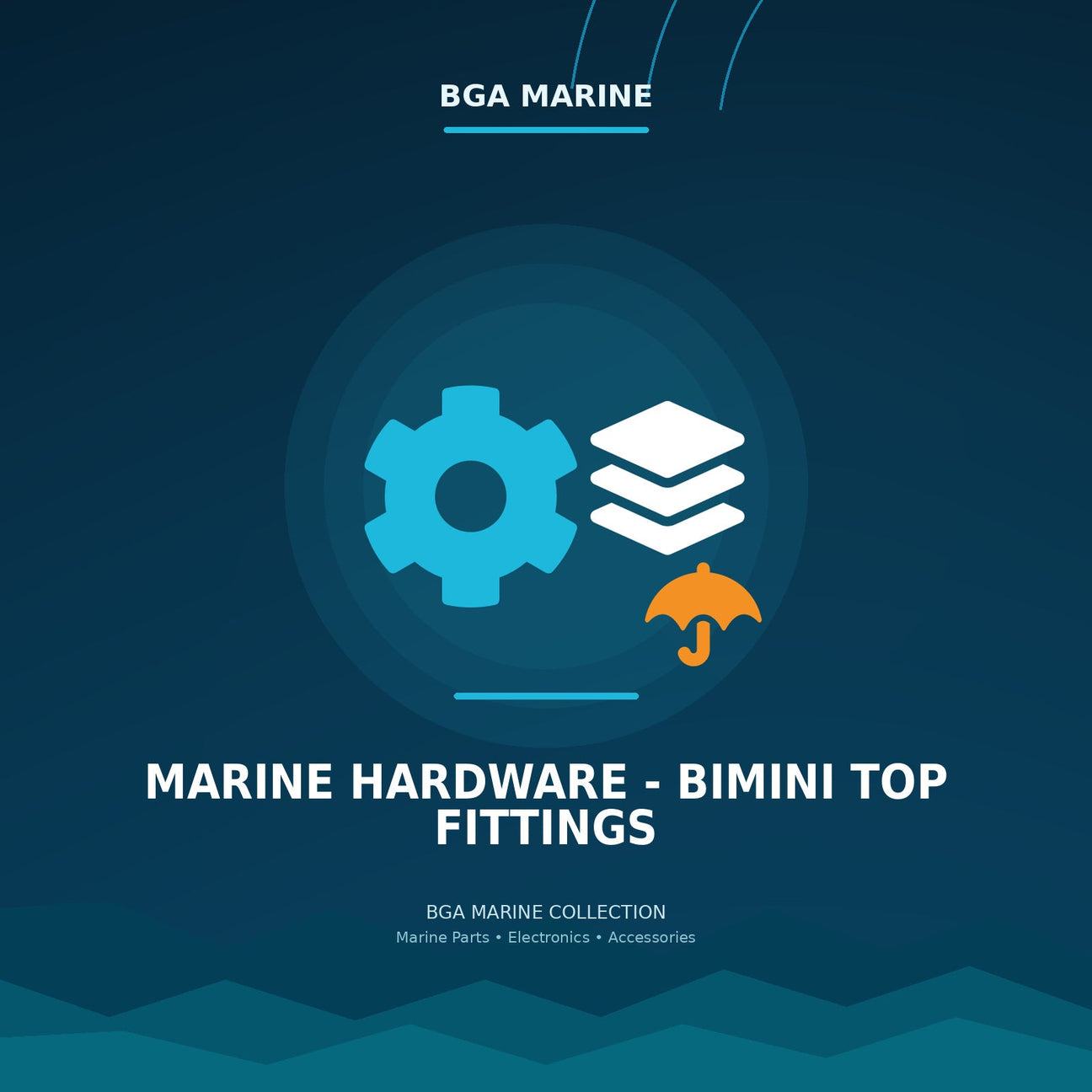 Marine Hardware - Bimini Top Fittings collection | BGA Marine