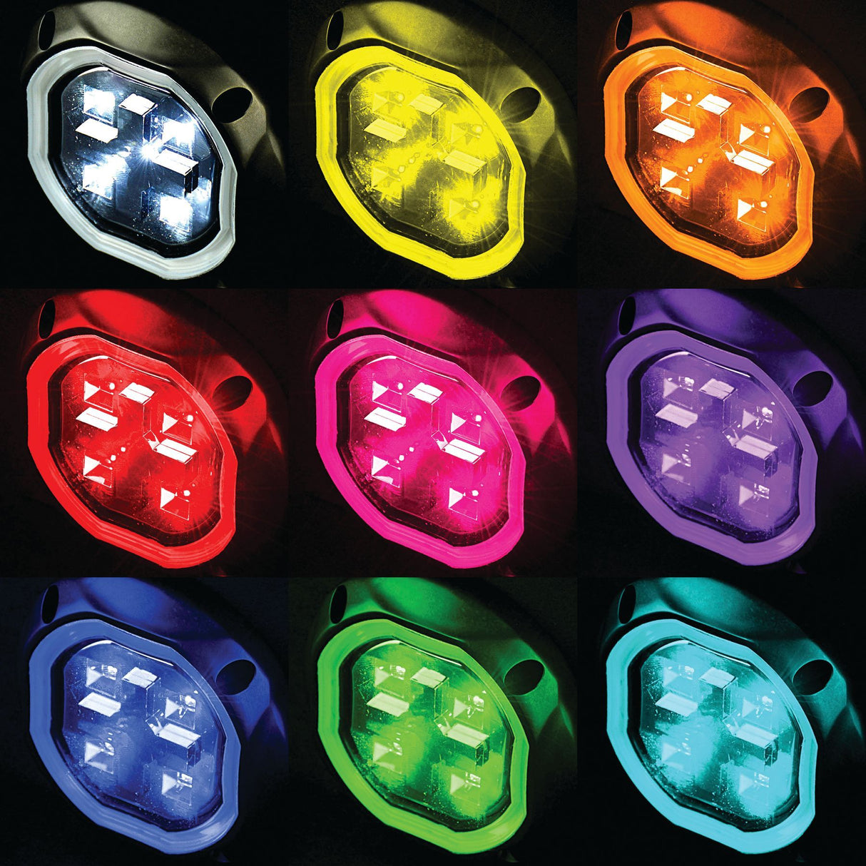 Marpac L.E.D. High Intensity RGBW Underwater Light (Anodized Aluminum Housing, Diameter 3.85") - 7-39468 - image 1