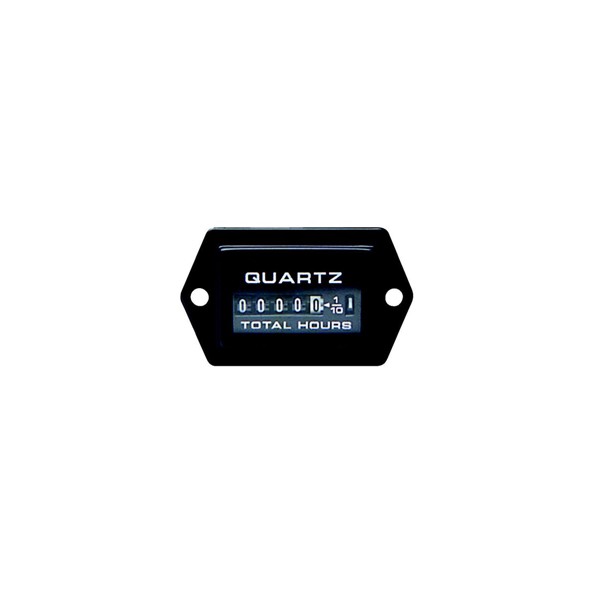Sierra 56967P Rectangular 2.1" x 1.2" Black Universal Hourmeter Gauge - 56967P