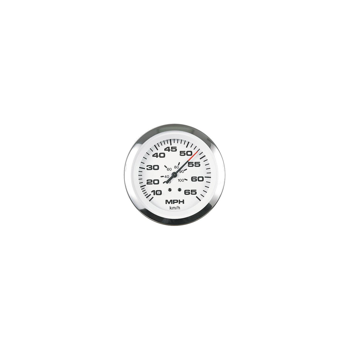 Sierra 65693P Lido Series 3" White & Stainless Steel Electric Outboard & 4 Stroke Gas Engine 0-7,000 RPM Dial Range Tachometer Gauge with Outboard Alternator or Coil Sender Code - 65693P - official Sierra product image 3