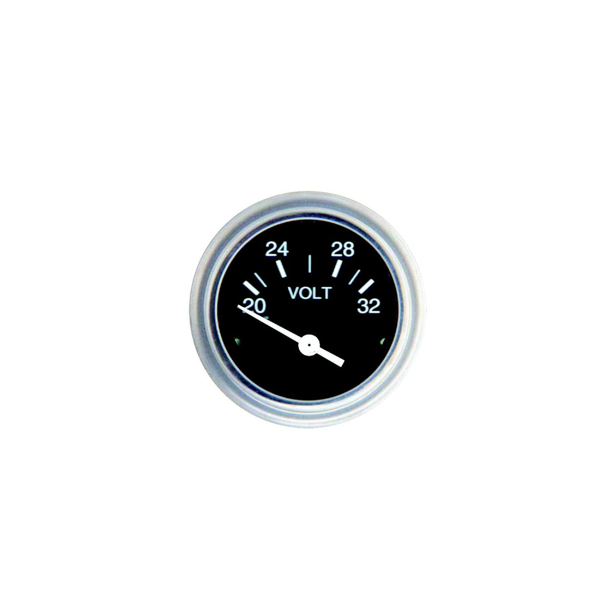 Sierra 80134P Heavy Duty Series 2" 12V System 10-16 VDC Dial Range Voltmeter Gauge - 80134P