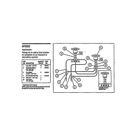 SeaStar HF5502 Fitting Kit IO Add Station/Autopilot Marine Boat - official SeaStar Solutions product image 2