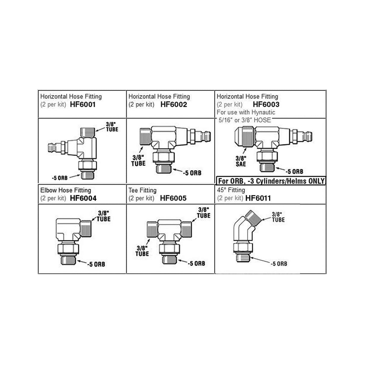 SeaStar HF6004 Orb 90* Elbow 2PK Marine Boat - official SeaStar Solutions product image 3