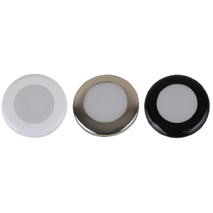 Scandvik A3C Downlight Kit - Cool White w/SS, White, &amp; Black Trim Rings - 41291P