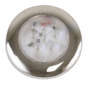 Scandvik B3 Downlight Surface Mount - Blue - SS Trim - IP67 - 12/24V - 41321P