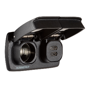 Scanstrut Flip Pro Multi - Dual USB-C &amp; 12V Power Socket - SC-MULTI-F1
