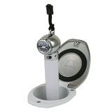 Scandvik White &amp; SS Recessed Transom Shower Handle/Hose - Vertical/Horizontal Mount - 6' Hose - 12131