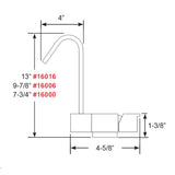 Mezclador plegable estilo geométrico Scandvik - 7,75" de altura [16000]