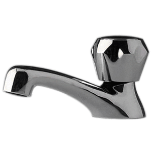 Scandvik Heavy-Duty Brass Basin Tap - Chrome Plated - 10050P