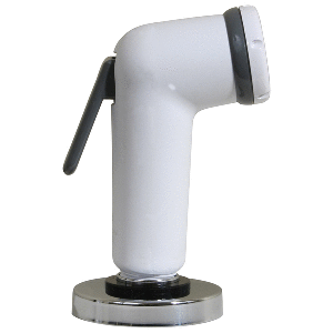 Scandvik Straight Handle Pull Out Sprayer - White w/6' Hose - 10196P