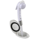 Scandvik Recessed Shower w/6' White Hose - Euro Trigger Sprayer - 12107P