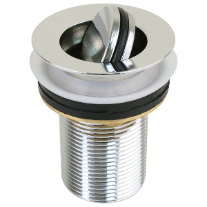 Scandvik Sink Drain w/Flip Stopper - Chrome Plated Brass - 19006P