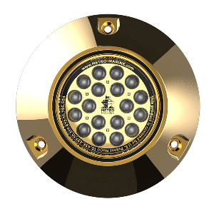 Metro Marine High-Output Submersible Underwater Light w/Intelligent Monochromatic LED's - Aqua, 90&deg; Beam - F-BMR1-A3-90
