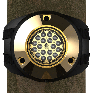Metro Marine High-Output Piling Mount Underwater Light w/Intelligent Monochromatic LED's - Aqua, 90&deg; Beam - F-PMR1-A3-90