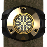 Metro Marine High-Output Piling Mount Underwater Light w/Intelligent Monochromatic LED's - Aqua, 90&deg; Beam - F-PMR1-A3-90