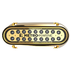 Metro Marine High-Output Elongated Underwater Light w/Intelligent Monochromatic LED's - Green, 90&deg; Beam - F-BME1-H-G3-90