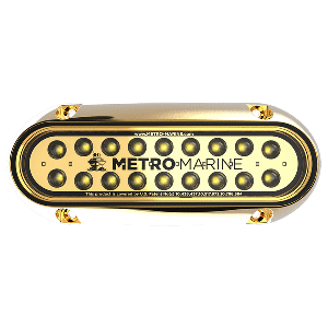 Metro Marine High-Output Elongated Underwater Light w/Intelligent Monochromatic LED's - White, 45&deg; Beam - F-BME1-H-W3-45