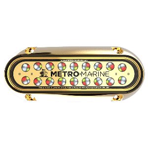 Metro Marine High-Output Elongated Underwater Light w/Intelligent Full Spectrum LED's - RGBW, 45&deg; Beam - F-BME1-H-FS-45