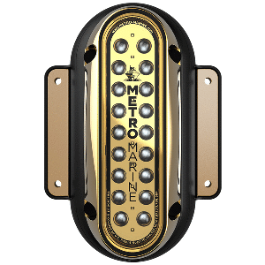 Metro Marine High-Output Vertical Surface Mount Light w/Intelligent Monochromatic LED's - Blue, 45&deg; Beam - F-SME1-V-B3-45