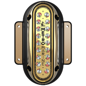 Metro Marine High-Output Vertical Surface Mount Light w/Intelligent Full Spectrum LED's - RGBW, 45&deg; Beam - F-SME1-V-FS-45