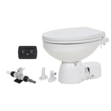 Jabsco Quiet Flush E2 Fresh Water Toilet Regular Bowl - 12V Soft Close Lid [38045-4192RSP]