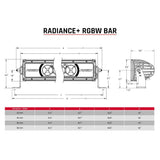 RIGID Industries Radiance + barra de luz de 40" - RGBW [240053]