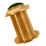 Echonautics Bronze Low-Profile Thru-Hull High-Frequency CHIRP Transducer - 600W, 18&deg; Tilt, 130-210kHz - BT70H600-18