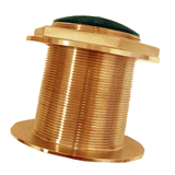 Echonautics Bronze Low-Profile Thru-Hull Medium-Frequency CHIRP Transducer - 1kW, 18&deg; Tilt, 85-135kHz - BT87M1KW-18