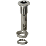 C.E. Smith 80 Series Screwless Flush Mount Rod Holder - 0 Degree - Stainless Steel - Swivel Bottom - Black Liner - 53686S
