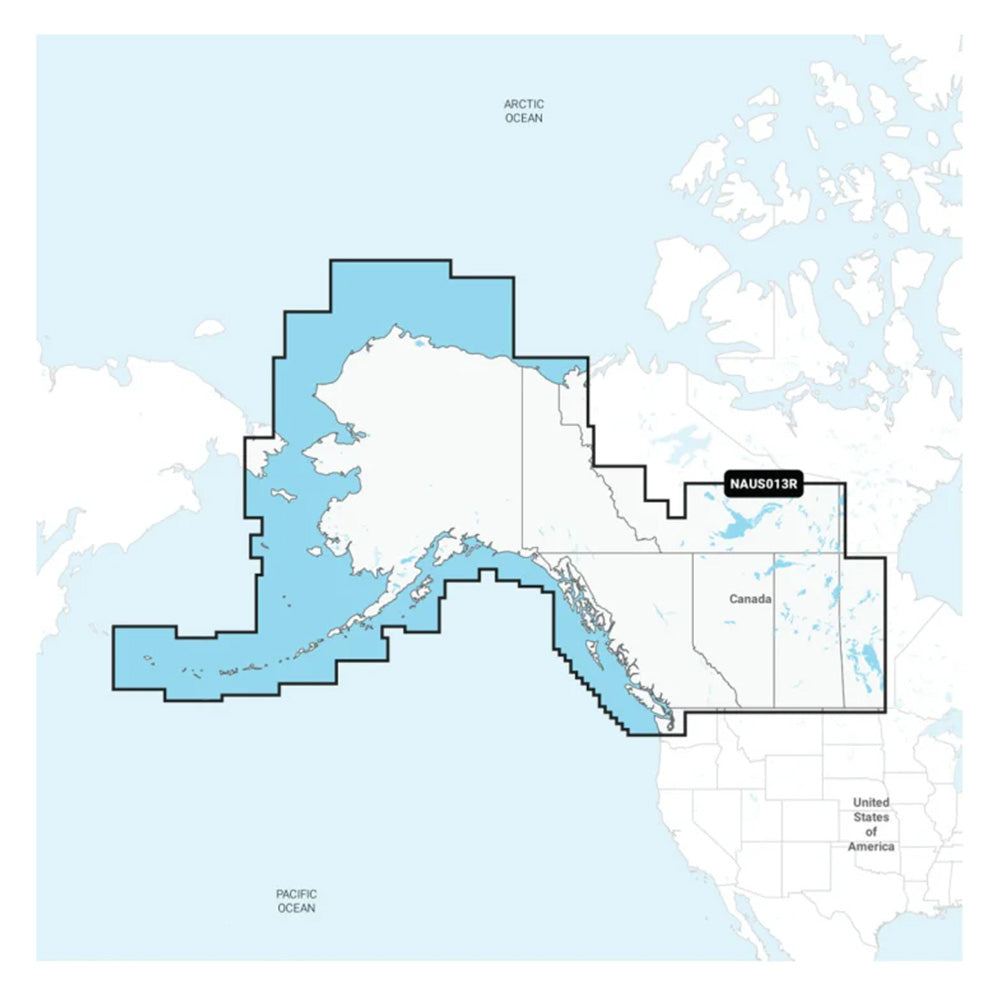 Navionics NAUS013R - Canadá, Alaska Occidental - Navionics+ [010-C1467-30]