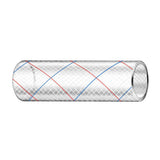 Trident Marine 1" x 50' Clear Reinforced PVC Hose Tubing - Red Blue Tracer [162-1006]