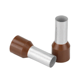Pacer Brown 4 AWG Wire Ferrule - 16mm Length - 10 Pack - TFRL4-16MM-10
