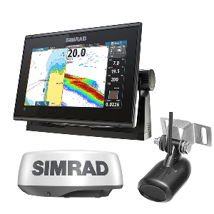 Simrad GO9 XSE Combo w/Transom Mount Transducer 83/200 kHz &amp; HALO20 Package - 000-16294-001