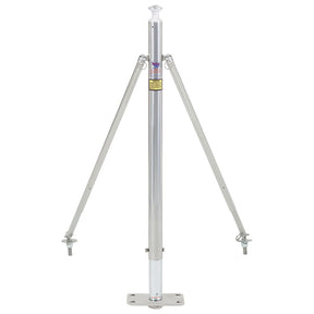 Swivl-Eze Fixed Height Ski Pylon with 2' x 4" Stainless Steel Post Base - 922-ADJ-S - image 1