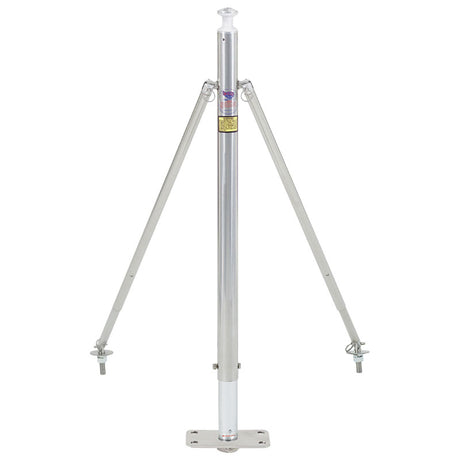 Swivl-Eze Fixed Height Ski Pylon with 2' x 4" Stainless Steel Post Base - 922-ADJ-S - image 1