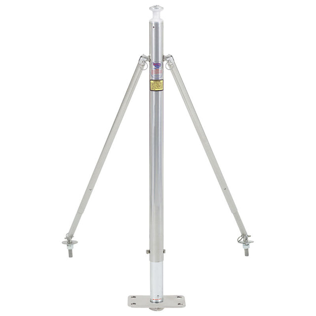 Swivl-Eze Fixed Height Ski Pylon with 2' x 4" Stainless Steel Post Base - 922-ADJ-S - image 1