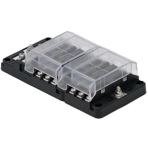 Egis Mobile Electric Egis RT Fuse Block 12 Position w/Ground &amp; LED Indication - 8026