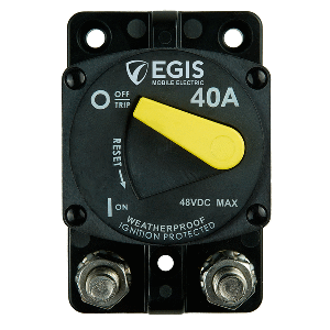 Egis Mobile Electric Egis 40A Surface Mount 87 Series Circuit Breaker - 4704-040