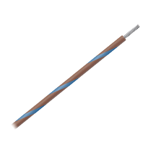 Pacer 16 AWG Gauge Striped Marine Wire 500' Spool - Brown w/Blue Stripe - WUL16BR-6-500