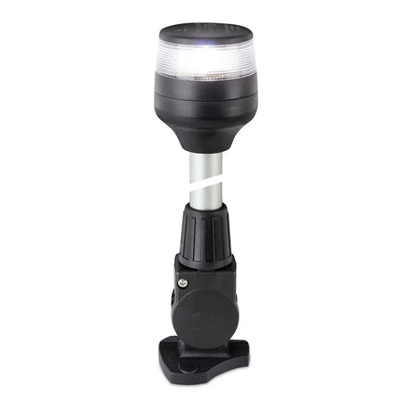 Hella Marine 2nm All Round White Fold Down Pole Navigation Lamp - 8" - Black Base - 980960281
