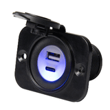 Marinco Sealink&reg; Dual USB-A/C Combo Charger - 12VDUSBAC