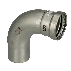 Viega MegaPress 316 FKM 2-1/2" 90 Degree Street Elbow - 98390