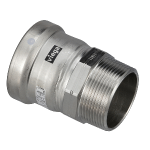 Viega MegaPress 316 FKM MPT Adapter - 4" x 4" (MPT) - 98310