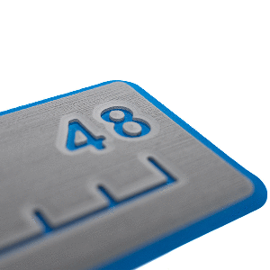 SeaDek 48&rdquo; Routed Ruler - 6mm - Brushed Texture - Storm Grey/Bimini Blue - 53584-18363